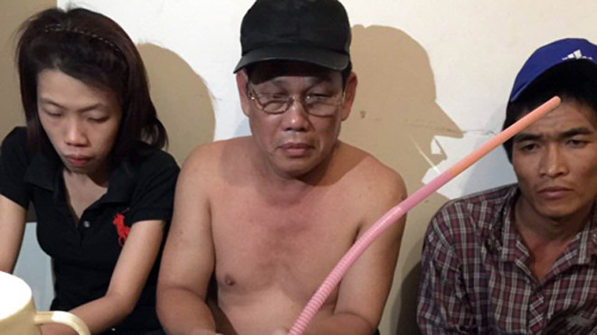 3 nghi can có dấu hiệu sử dụng và bán lẻ ma túy. Ảnh: Q.T