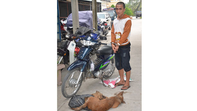 Đối tượng Hiếu cùng tang vật