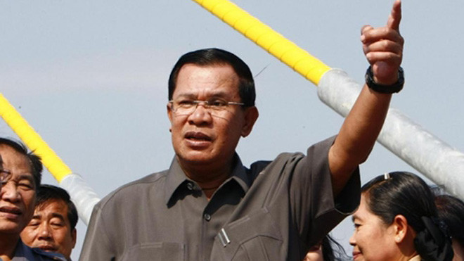 Thủ tướng Campuchia Hun Sen. Ảnh: AP.