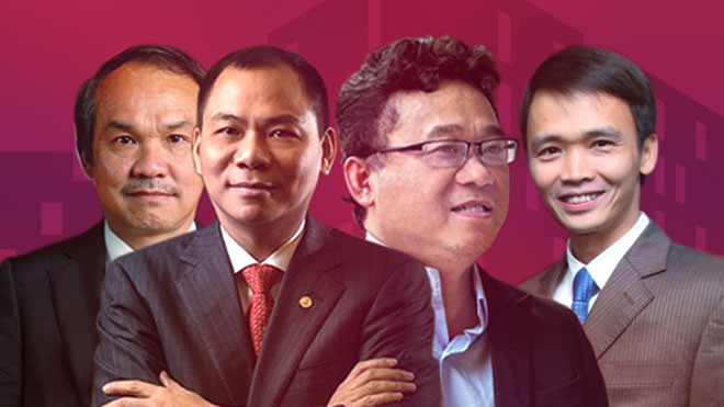 Các đại gia bất động sản vẫn chiếm những vị trí quan trọng trong bảng xếp hạng người giàu trên sàn chứng khoán.