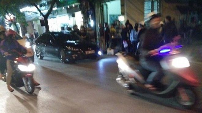 Chiếc "xe điên" bị bắt giữ sau khi gây hàng loạt tai nạn.