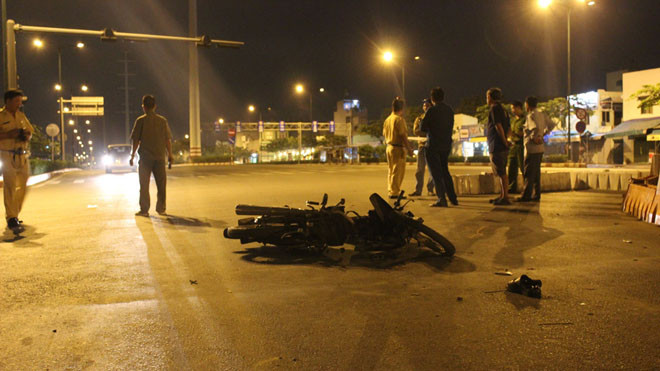 Hiện trường tai nạn.