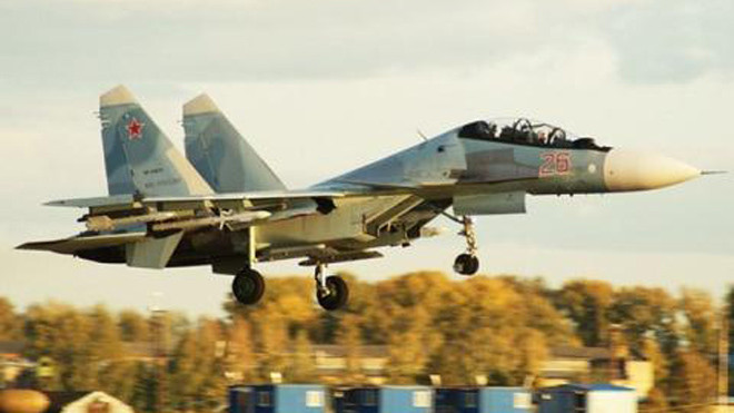 Tiêm kích Su-30SM tại Syria.