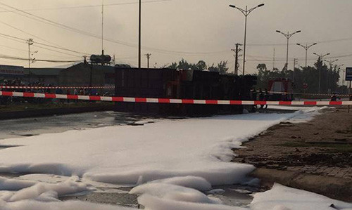 Hiện trường vụ cháy. Ảnh: Lam Sơn.