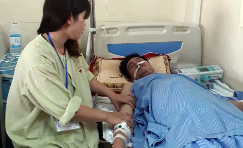 Ông Vinh bị ung thư đại tràng. Ảnh: H.T. 