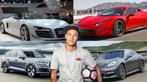 'Điểm danh' xế khủng của ngôi sao Neymar