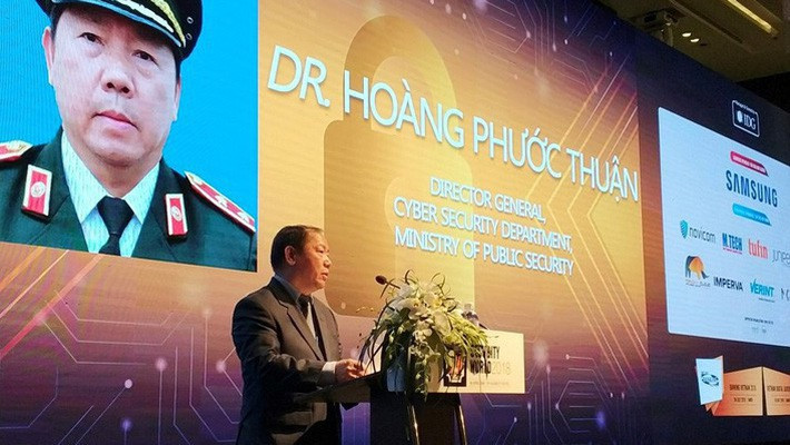 Trung tướng Hoàng Phước Thuận, Cục trưởng Cục An ninh mạng (Bộ Công an) - Ảnh: Đ.Hiệp