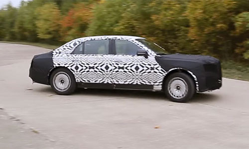 Chiếc limo mới của Tổng thống Nga trên đường thử nghiệm.