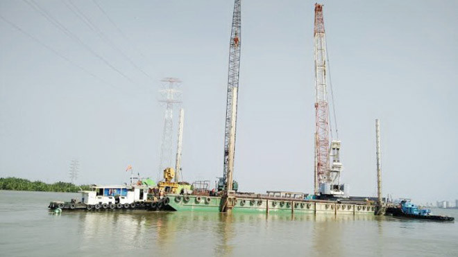 Đưa cẩu 500 tấn đến khắc phục sự cố cầu Ghềnh