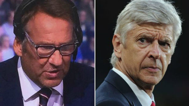 Merson (trái) từng đá 30 trận dưới sự dẫn dắt của Wenger. 