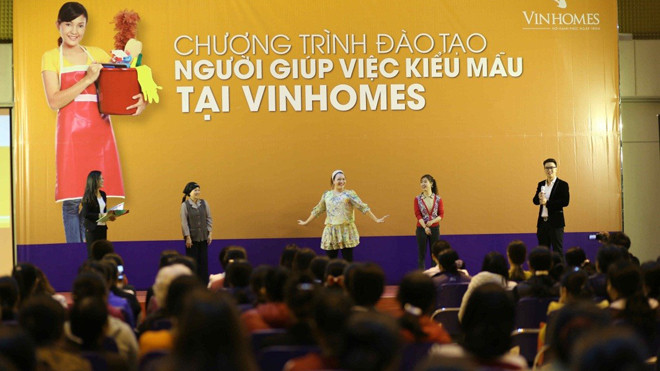 Trong khóa đào tạo “Người giúp việc kiểu mẫu” của Vinhomes, tôi được học về Văn hóa ứng xử và các kỹ năng Đảm việc nhà.