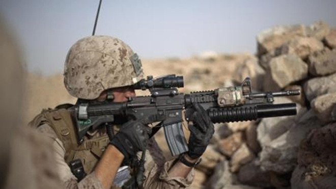 Binh sĩ lính thủy đánh bộ Mỹ. Ảnh: AP.