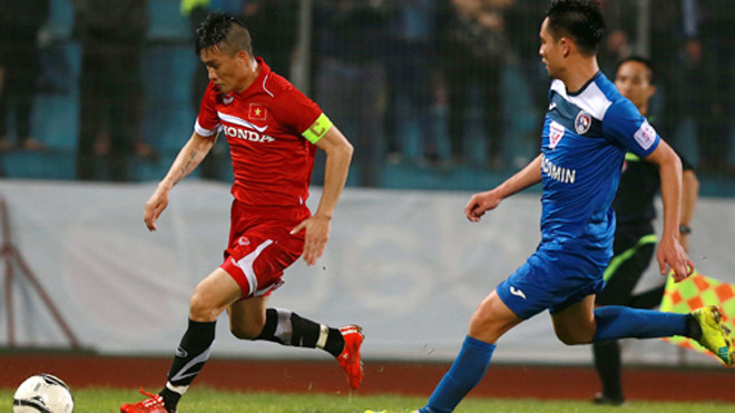 Đội trưởng tuyển Đài Loan cho biết sẽ để mắt đặc biệt tới Công Vinh, cầu thủ chơi rất hay khiến họ phải nhận trận thua 1-2 ở lượt đi. Ảnh: Ngọc Dung