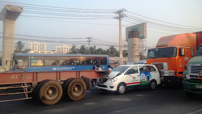 Hiện trường tai nạn.