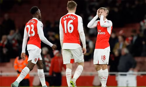 Arsenal đang trải qua giai đoạn khó khăn sau ba thất bại liên tiếp. Ảnh: Reuters.