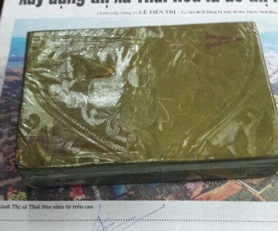 1 bánh heroin bị thu giữ