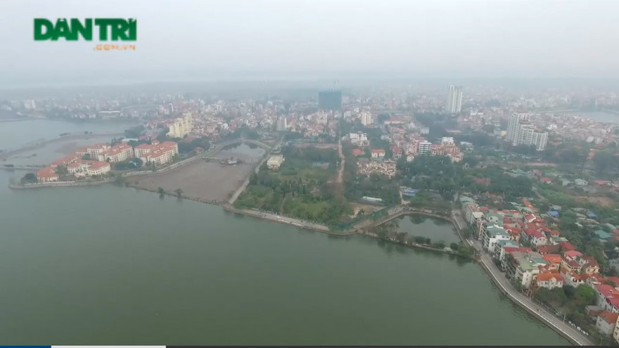 Vẻ đẹp thơ mộng của Hồ Tây nhìn từ trên cao