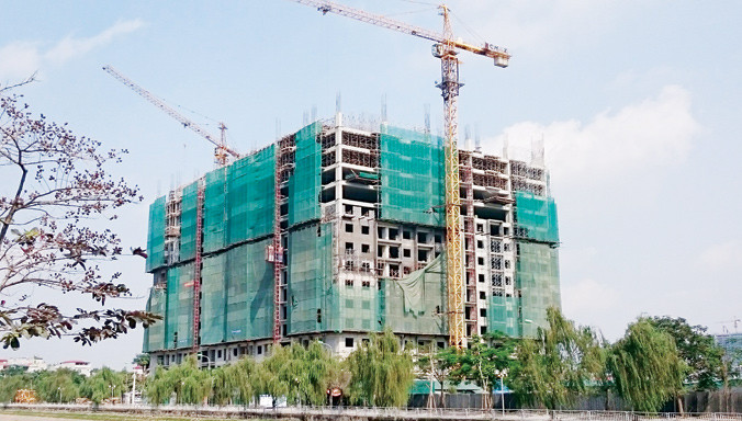 Dự án nhà ở xã hội Đồng Mô (Hoàng Mai, Hà Nội). Ảnh: Như Ý.