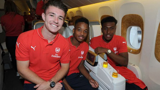 Iwobi tập luyện ở Arsenal từ năm 8 tuổi