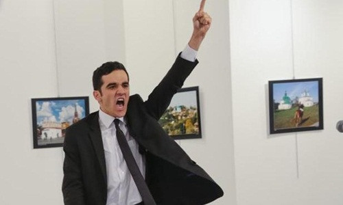 Mevlut Mert Altintas, hung thủ ám sát đại sứ Nga tại Thổ Nhĩ Kỳ. Ảnh: AP