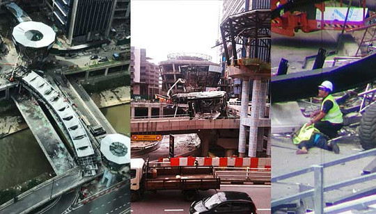 Hiện trường vụ tai nạn. Ảnh: Free Malaysia Today