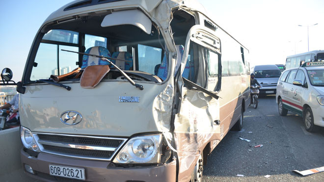 Hiện trường vụ tai nạn.