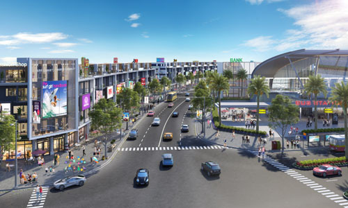 Phối cảnh nhà phố Đô thị Nhơn Hội New City
