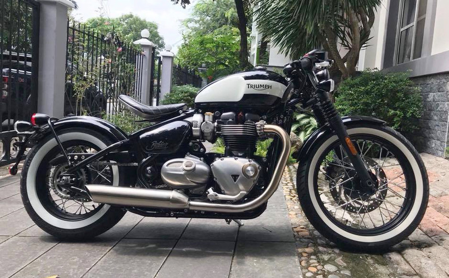 Triumph Bobber với diện mạo cổ điển của biker Sài Gòn