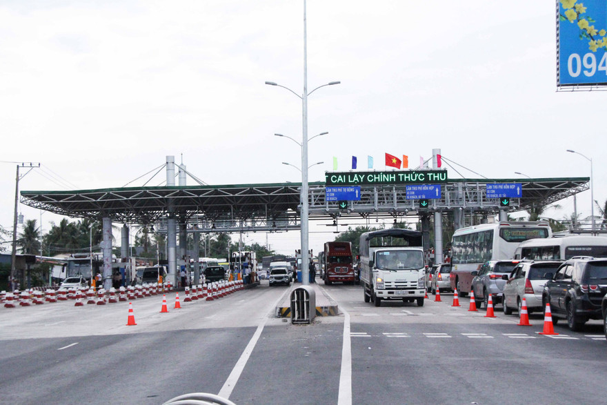 Trạm BOT Cai Lậy chuẩn bị thu phí trở lại trong tháng 11