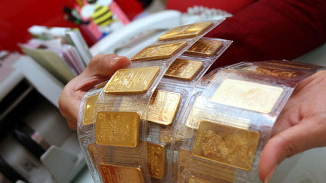 Vàng tăng gần 200 nghìn đồng/lượng, USD tiếp tục giảm