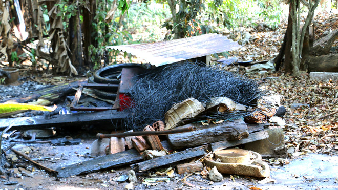 Hiện trường vụ tai nạn lao động khiến người đàn ông phải nhập viện cấp cứu