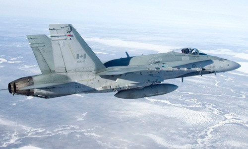 Một chiến đấu cơ F-18 của Canada. Ảnh: Royal Canadian Air Force.