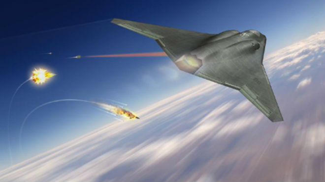 Mẫu thiết kế tiêm kích tàng hình thế hệ 6. Ảnh: Northrop Grumman