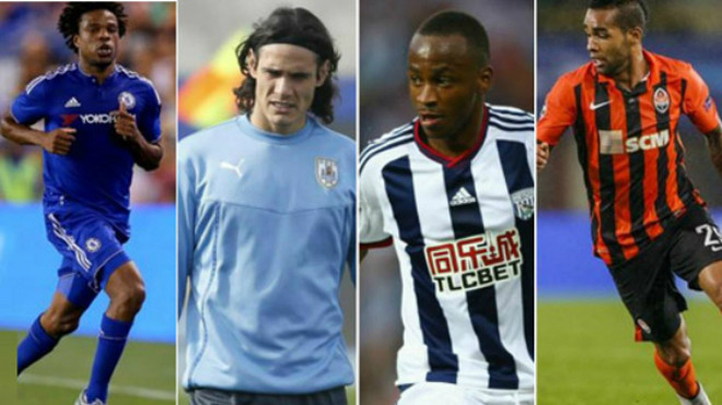 Từ trái sang phải: Remy, Cavani, Berahino và Teixeira là những gương mặt đáng chú ý trong ngày cuối phiên chợ đông.