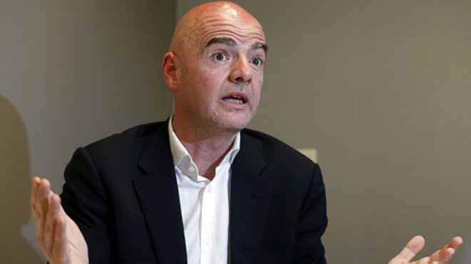 Tổng thư ký UEFA Gianni Infantino. Ảnh: Reuters.