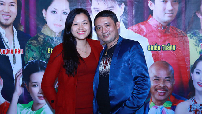 Danh hài Chiến Thắng và bạn gái kém 18 tuổi. Ảnh: Nguyễn Dũng