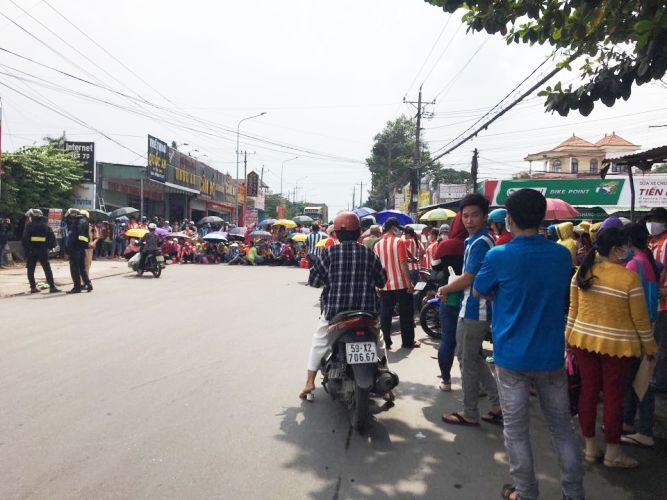 Bị kích động, hơn 8.000 công nhân đình công ở Bình Dương 