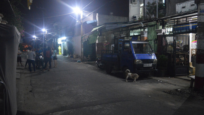 Hiện trường vụ truy sát kinh hoàng trong đêm.