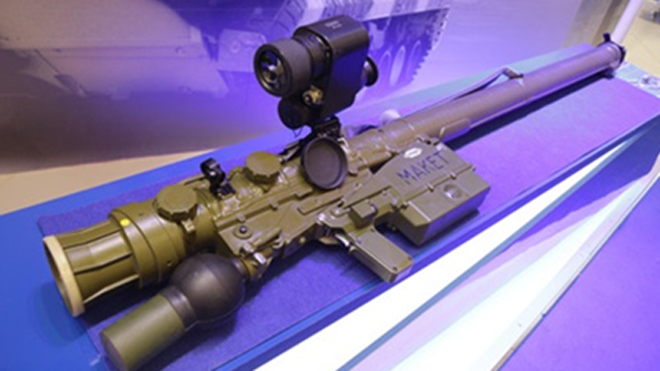 Hình ảnh của tên lửa vác vai Verba. (Ảnh: Sputnik)