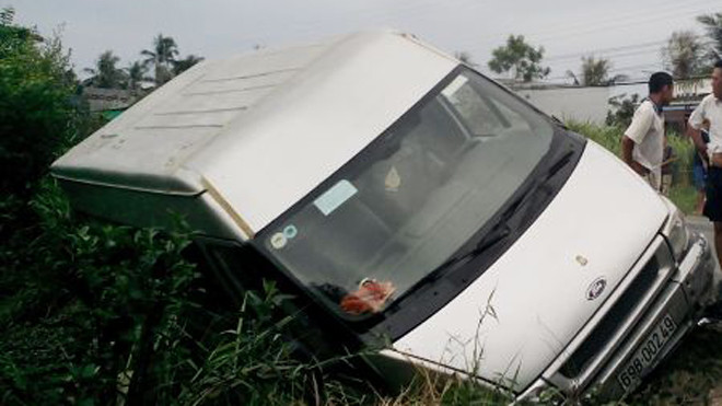 Hiện trường vụ tai nạn.