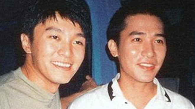 Châu Tinh Trì (bên trái) và Lương Triều Vỹ thời trẻ.