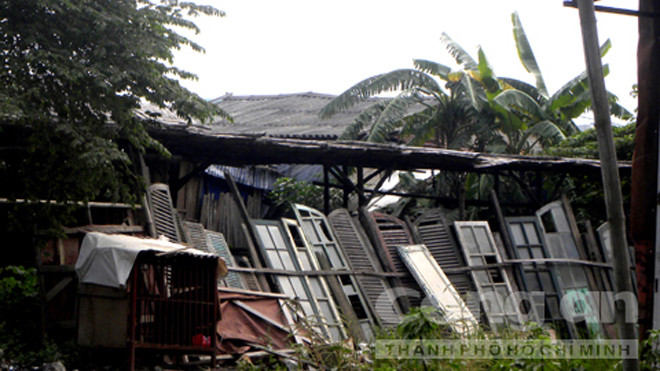 Những đống cửa cũ nằm ngổn ngang bao năm trong các xưởng mộc, nhưng nó hoàn toàn có thể biến thành cửa mới sau khi được tân trang