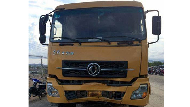 Chiếc xe ben gây tai nạn