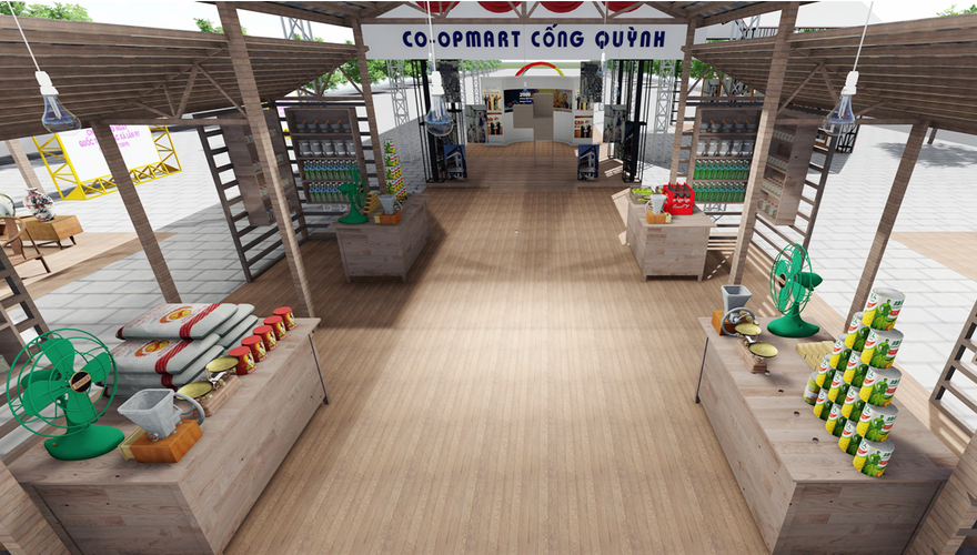 Tái hiện mô hình siêu thị của Saigon Coop những năm 90 thế kỷ trước