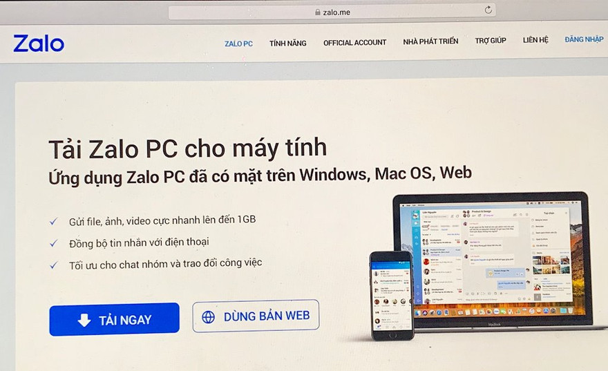 Tên miền Zalo.vn và Zalo.me đang bị yêu cầu thu hồi - Ảnh chụp màn hình