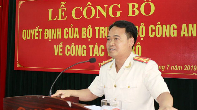 Tân Giám đốc Công an TP. Thanh Hóa Lê Ngọc Anh