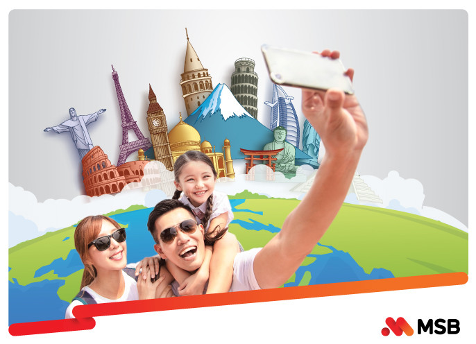 Ưu đãi tới 5 triệu đồng cho chủ thẻ tín dụng du lịch MSB Visa 