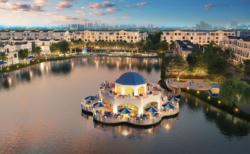 Một góc Vinhomes Marina gợi nhắc đến thành phố kỳ quan xinh đẹp Santorini – Hy Lạp (hình ảnh minh họa)