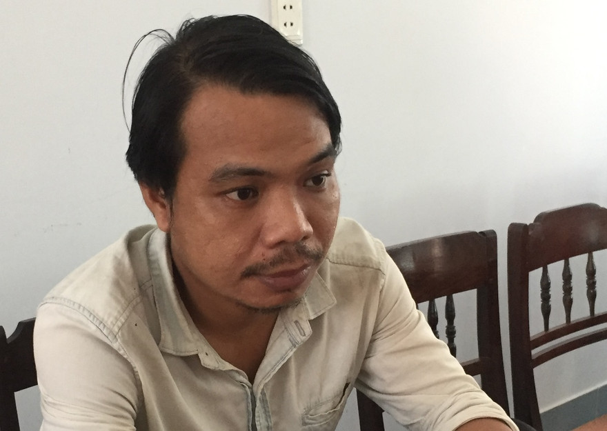 Đối tượng Cao Hoàng Long tại cơ quan điều tra