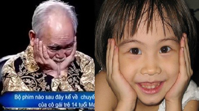 Ái Duyên có nhiều cử chỉ giống người ông của mình. 